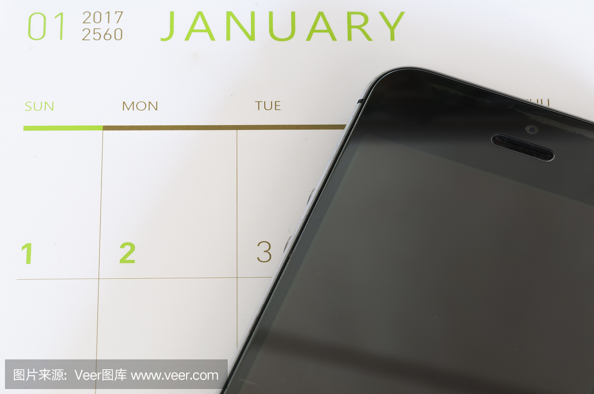 5、日歷配智能手機(jī),新年上班時(shí)間
