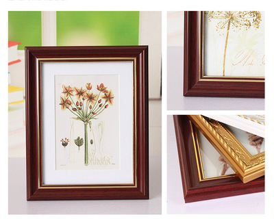 6寸相框實木歐式擺臺創(chuàng)意照片墻掛墻佳能富士米家打印機相片外框